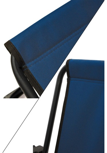 Exent Lüx Katlanır Kamp Piknik Plaj Sandalyesi, Çift Dikişli 120 Kg Taşıma Kapasiteli -lacivert Çok Renkli