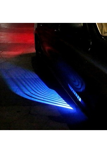 Wondernest 2 Adet Dc 8-36v Hayalet Gölge Melek Kanat Projeksiyon Lamba Araba Kapı Led Karşılama Işığı Mavi Mavi Işık
