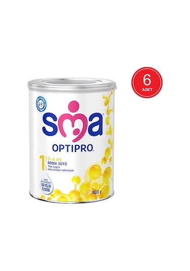 Sma Optipro 1 Probiyotik Bebek Sütü 800 G 6 Adet