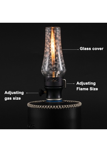 Ranyeek Taşınabilir Kamp Lambası - Ayarlanabilir Parlaklık, Gazlı Tip, Kar Desenli, Outdoor Işık 5KSM7990XEER