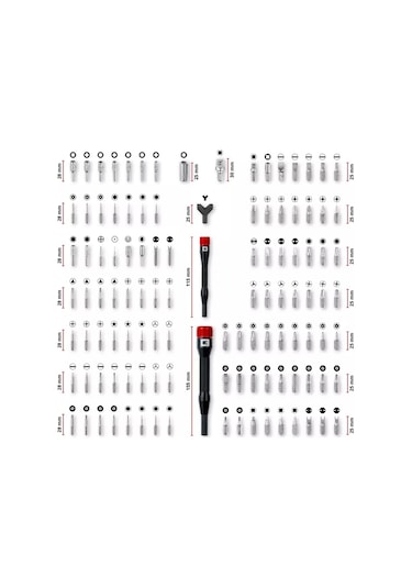 Einhell Hassas Bits Set 114 Parça - 49115040