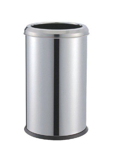 Pasl.çelik 304 Kalite 5 Lt Çemberli Açık Çöp Kovası Krom