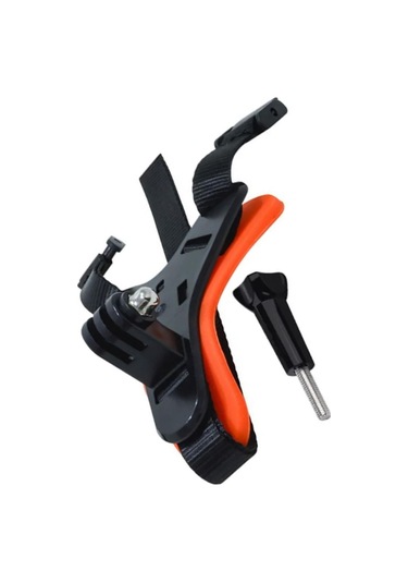 Prepare Aksiyon Kamera Ve Telefon Tutucu Set Kask İçin Alt Çene Bağlantı Aparatı Turuncu