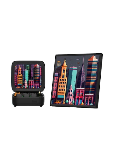 Divoom Ditoo Pro Siyah Bluetooth Hoparlör Ve Pixoo-64 Led Ekran Seti