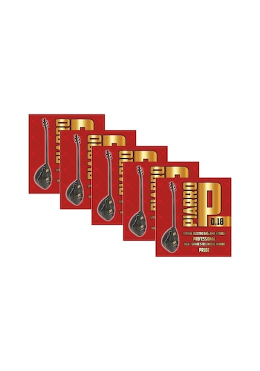 Piarro PR18E Elektro Bağlama Teli Takımı 5 Takım( Topuzlu )