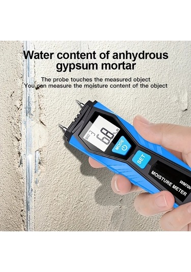 Motion003 Wm700 Ahşap Beton Nem Ölçer Otomatik Kalibrasyon Çift Pinli Higrometre Lcd Ekran