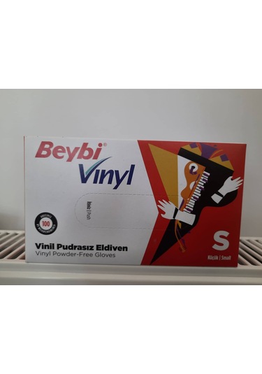Beybi Vinil Pudrasız Eldiven 100 Adet