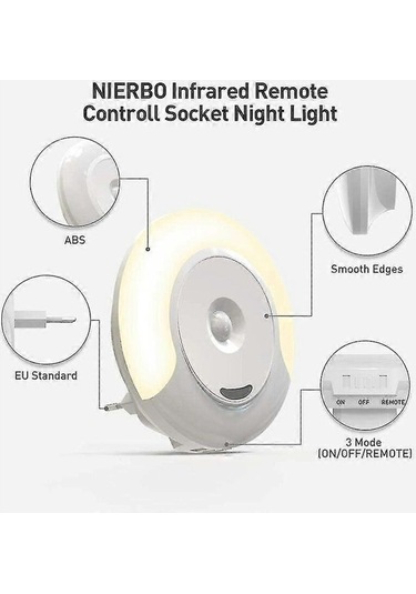 Opulentliving Çocuk Gece Lambası, Bebek Başucu, Uzaktan Kumanda, Çok Renkli, 220-240v Çok Renkli