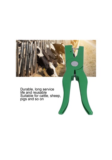 Yifomall Veteriner Kulak Küpesi Makası, Alüminyum Alaşım, Sığır, Koyun, Domuz İçin Pratik Ve Dayanıklı