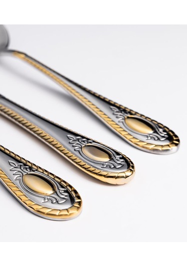 Maxx Doria Paris G Decorated 6 Kişilik 42 Parça Çatal Kaşık Bıçak Takımı Pa1063 Gold