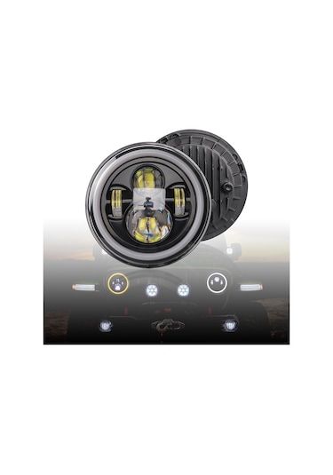 Skycity 7 İnç 12v/24v 70w Led Motor Araç Farı - 6000k Beyaz Işık, Ip67 Su Geçirmez, 50000 Saat Ömür