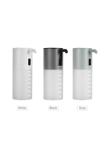 350ml Otomatik Köpük Sabunluk Kızılötesi Hareket Sensörü Fotoselli Köpük Sabunluk Siyah