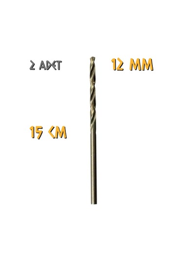 Kupa Tyson Metal Ahşap Delici Hss Matkap Ucu 12 Mm. - 2 Adet