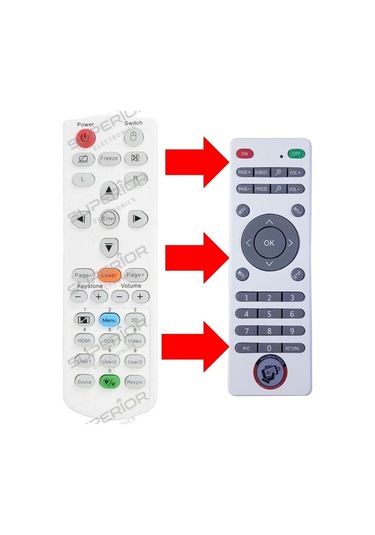 Eh504 / S331 / W302 / X320ust Projeksiyon Cihazı Kumandası