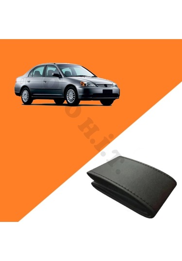 Honda Civic Vtec Uyumlu Deri Direksiyon Kılıfı Kaliteli Dikmeli Siyah