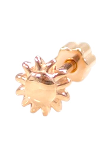 Güneş Gümüş Tragus Pıercıng - Rose Bakır Beyaz