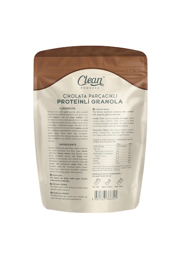 Clean Powders Protein Granola 300 Gr Çikolata Parçacıklı