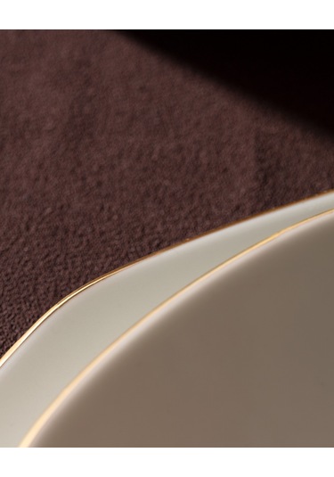 Madame Coco Collin 6 Kişilik 24 Parça Yemek Takımı - Beyaz/gold Çok Renkli