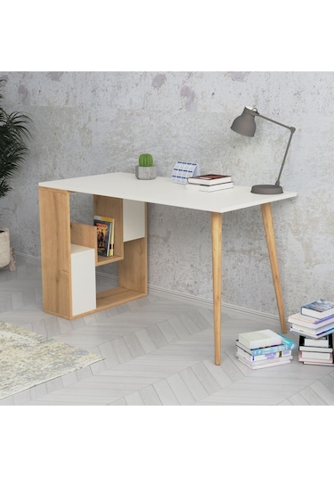 Sally Çalışma Masası Beyaz Meşe