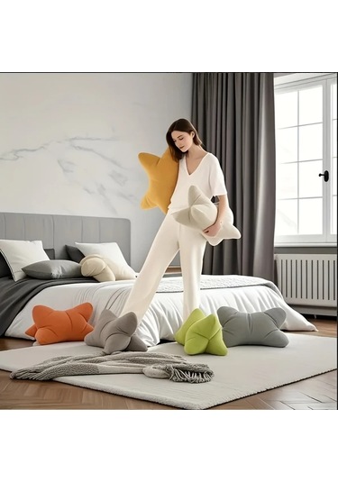 Elmpaly Turuncu Yastık: Yatak, Kanepe Ve Sandalye İçin Ergonomik Bel Boyun Desteği, Nefes Alabilir Malzeme Turuncu