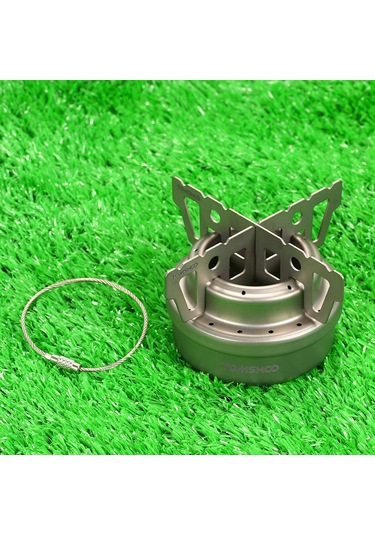 Neevoyu "ultra Hafif Titanyum Kamp Ocağı Seti - Taşınabilir Alkol Ocağı Ve Desteği" Çok Renkli