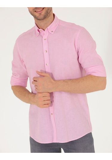 Pierre Cardin Erkek Pembe Gömlek Desenli 50265119-vr041 Pembe