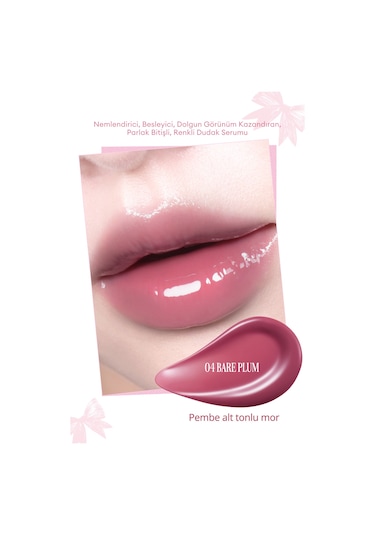 Clıo Glaze Lip Serum 04 Bare Plum
