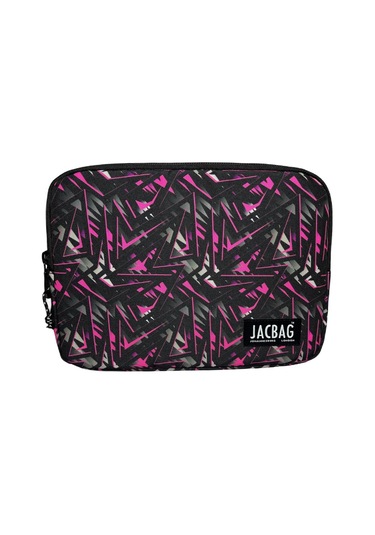 Jacbag Pembe Geometrik Kız Çocuk/kadın Tablet Çantası/kılıfı Suya Dayanıklı Malzeme Tablet Kılıfı