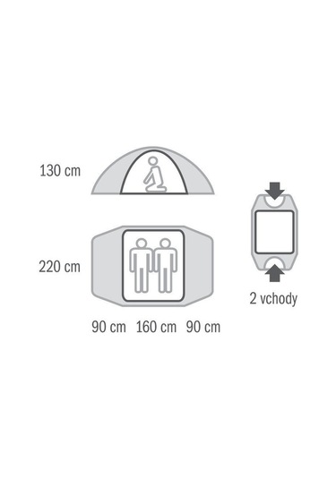 HUSKY FALCON YESIL 2 KISILIK CADIR Yeşil