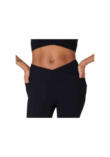 Summer Super Soft 7/8 Wrap Leg SiYAH Siyah