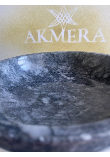 Akmera Home Mermer Ayaklı Sunumluk Gri