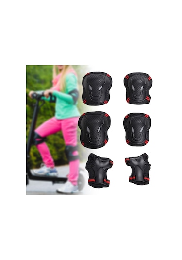 Suntek Koruyucu Dişli Seti Bisiklet Rahat Taşınabilir Dış El Kırmızı Kırmızı