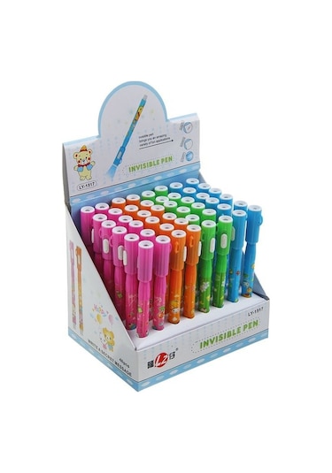 Ayıcık Desenli Görünmez Kalem 3 Adet & 3 Ayrı Renk