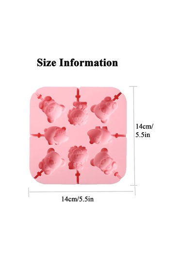Soulader Silikon Lolipop Kalıbı Yuvarlak Şeker Kek Kalıpları Doğum Günü Parti Çikolata Kek Dekorasyonları Pastacılık Malzemeleri Lolipop Yapıcı Çok Renkli