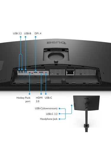 BenQ PD2706UA 27" 5 MS 60 Hz HDMI+DP+Type-C 4K UHD IPS IPS LED Monitör
