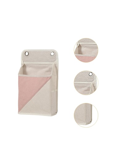 Suntek Duvara Asılan Düzenleyici Çanta Yurt Odası Mutfak Pembe