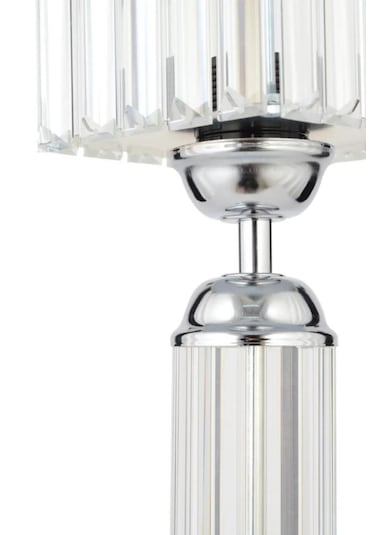 İstanbul Avize Kristal Taşlı Gümüş Kasalı K-12 Gümüş Taş Kafalı Abajur