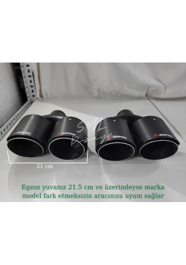 100 Mm Çiftli Akrapoviç Egzoz Ucu 100lük Akrapoviç Egzos-egsoz Uç