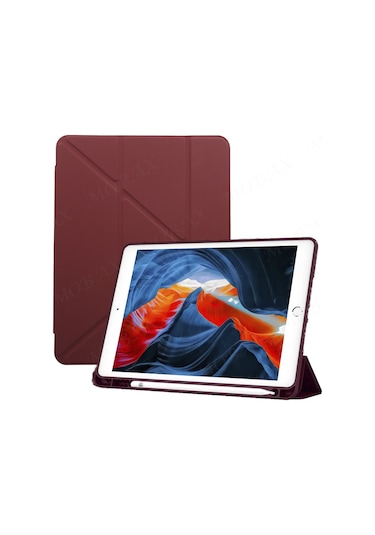 Samsung Galaxy Uyumlu  Tab S9 Fe Plus/s10 Plus Kılıf Kalem Bölmeli Trifolding Case X610 X616 X820 X826 X828 Kılıf