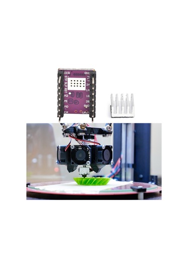 Gajeena Drv8825 Adım Motor Sürücü Modülü, 8.2-45v Dc, 2.5a Akım, 6 Bölme Ayarı, Isı Dağıtıcı, 3d Yazıcı Parçası