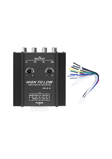 Reedark 4 Kanal Oto Ses Yüksekten Düşük Frekans Filtresi Dönüştürücü - Gürültü Engelleme, Rca Çıkışlı, Hızlı Isı Dağıtımı