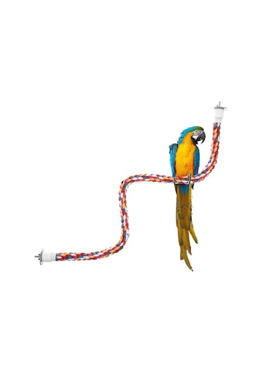 Vkemall Kuş İçi Kumaş Telleri Tırmanma Oyuncakları, İyi İçimli Kuşlar İçin Dayanıklı Ve Sağlıklı Kuru Tellerle Yapılmış, Kolay Kurulumlu Ve Çeşitli Boyutlarda Seçenekler 80cm