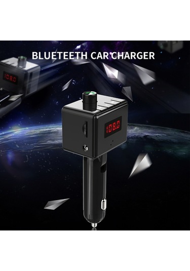 Sones Bs6 Kablosuz Araç Bluetooth Aux Arayüzü Mp3 Çalar Döner Usb Bağlantı Noktası Şarj Cihazı