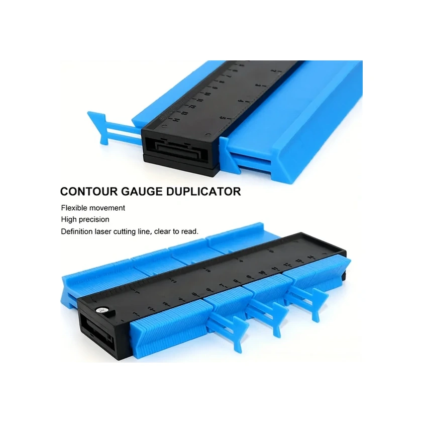 Willowhaven Mavi 10 Inç Kontur Mastarı Köşe Profili Ölçme Aracı Seramik Parke Dıy