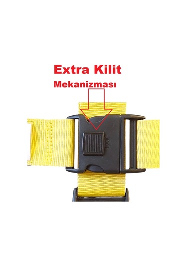 Tarix Valiz Kemeri Uzun Boy ,extra Kilitli Ve Etiketli 2 Adet Sarı