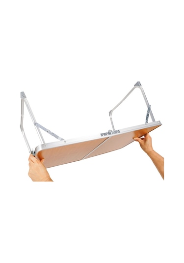 Taşınabilir Kamp Piknik Masası Bambu Tahta + Alüminyum Alaşımlı Katlanır Masa 61cmx40.5cmx27cm 001