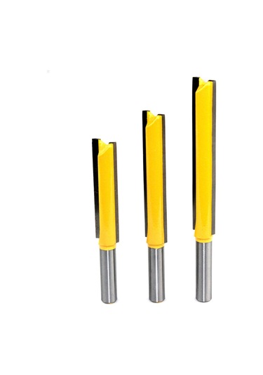 Aubyhe Ahşap İşleme Makinaları İçin Uzun Kılıflı İki Yollu Dilimleme Bıçağı - Ahşap Freze Ucu 8x1/2x63