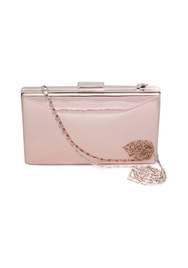 Lela Ayna Görünümlü Zincirli Bayan Abiye Çanta 347136Ayna L Rose