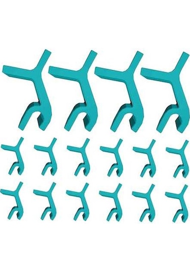 Ulzyvf Mavi Kurabiye Tepsisi Fırın Düzenleyicileri İçin 16 Adet Mavi