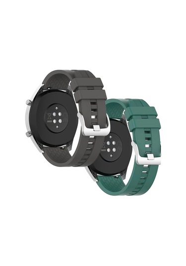 Huawei Watch Gt 2E Kordon 22 Mm Kayış Klasik Silikon Strap K23